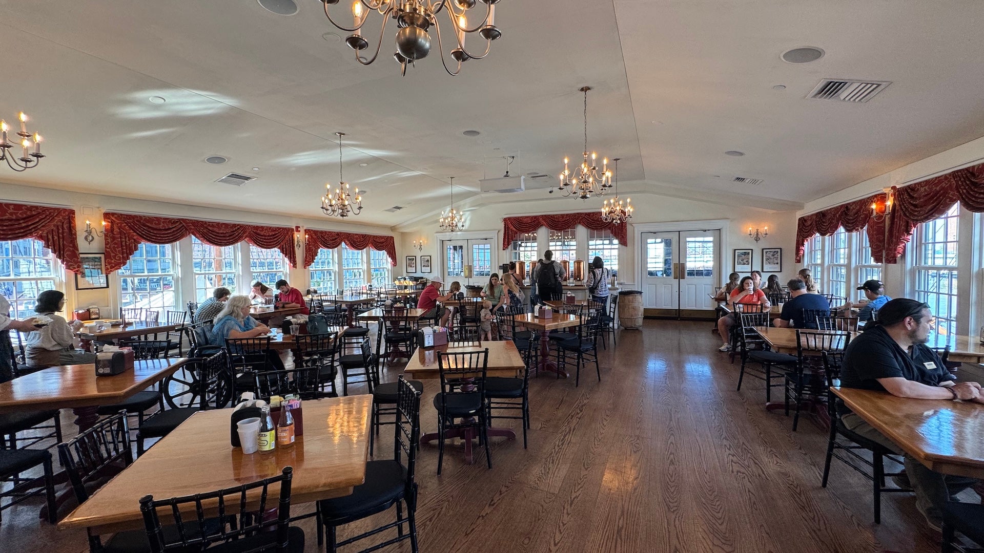 Inside a colonial styled bakery at the Boston Tea Party Ships and Museum